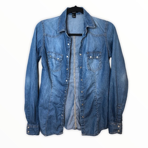 Forever21 Western Denim Button Down - Picture 3 of 9